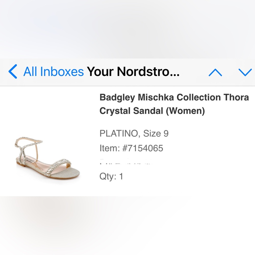 Badgley Mischka Collection Thora Crystal Sandal